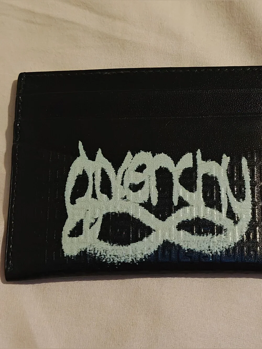 Givenchy Black Card Holder Graffiti